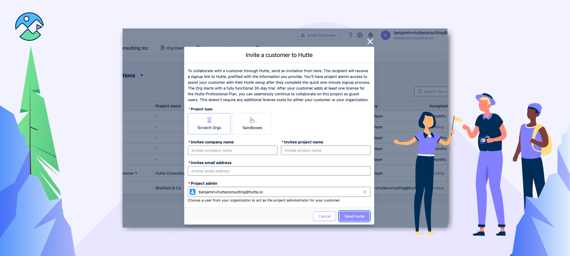 New in Hutte: Improved customer invitations and more